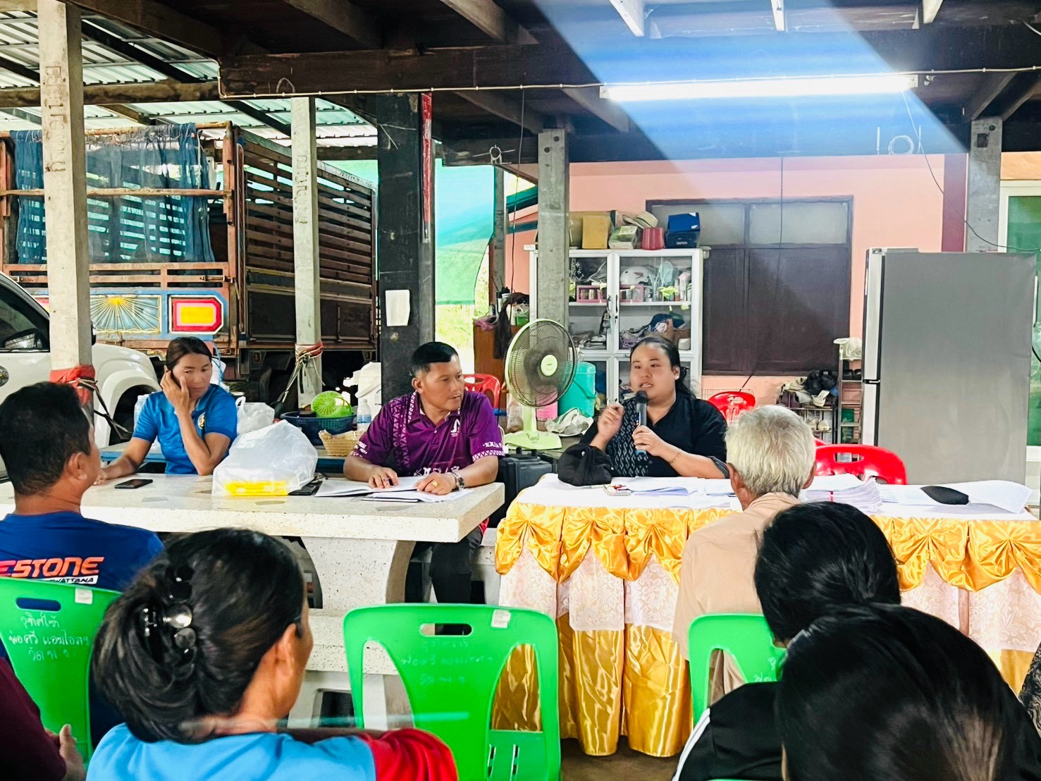 พช.พิมาย ลงพื้นที่ติดตามสนับสนุนการดำเนินงานโครงการแก้ไขปัญหาความยากจน (กข.คจ.) บ้านโพธิ์งาม ตำบลนิคมสร้างตนเอง