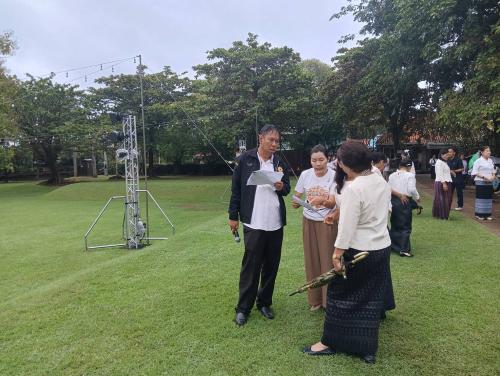 พช.พิมาย ดำเนินการซักซ้อมการรำบวงสรวงพระเจ้าชัยวรมันที่ 7 ก่อนพิธีเปิดงานเทศกาลเที่ยวพิมาย ประจำปี 2568